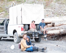 Tree planters taking a break