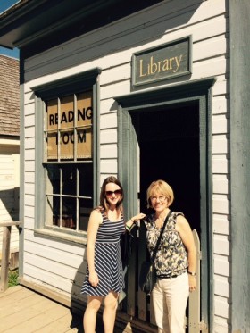 Heather and her mom at Barkerville