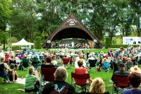 Prince George Symphony Orchestra playing in a park