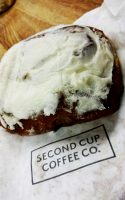 Cinnamon bun from Second Cup Coffee