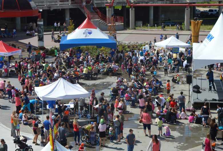 People attending BMO KidzArt Day