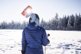 Ice fishing on Shane Lake