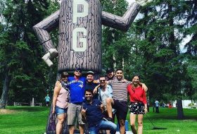 Bryce and friends on Canada Day