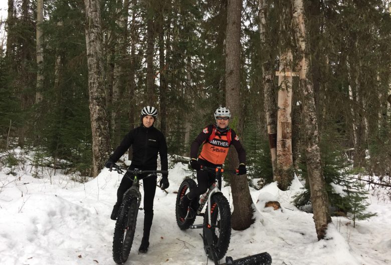 Two men on fat bikes