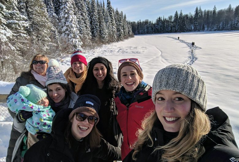 Snowshoeing at Shane Lake