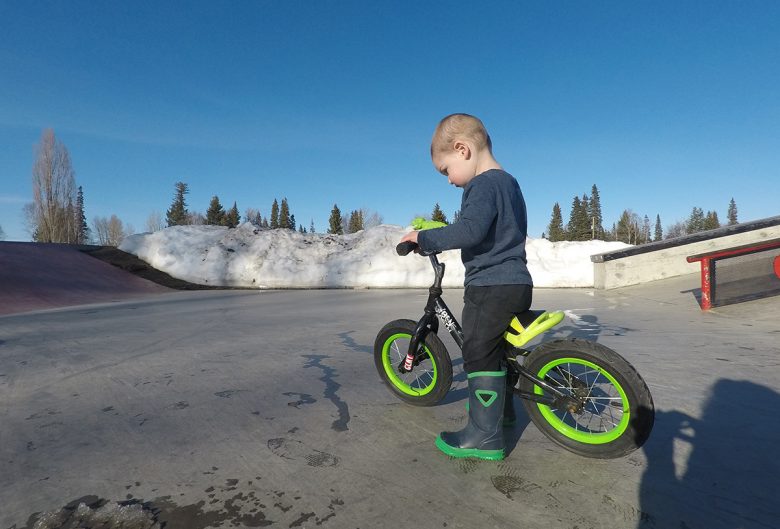 boy riding bmx bike