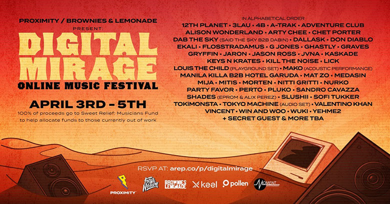 online music festival poster