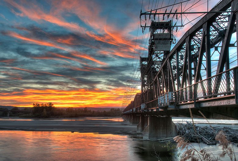 Grand Trunk Railway sunset